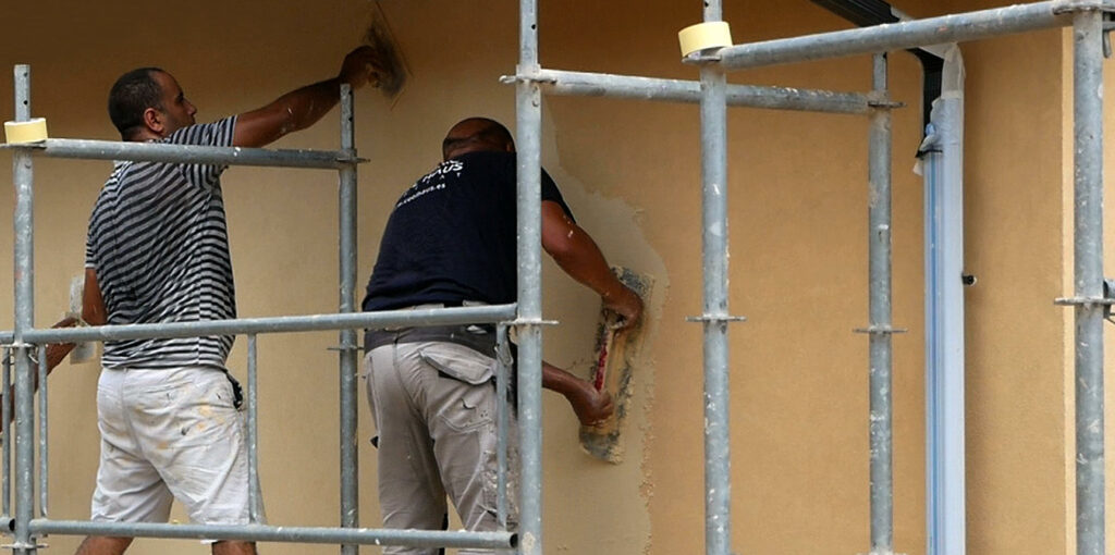 Arrebossat de l’acabat final exterior